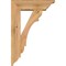 Ekena Millwork Olympic Traditional Smooth Bracket w/ Offset Brace, Western Red Cedar, 5 1/2"W x 16"D x 24"H BKT0604X16X24OLY01SWR - alternate 3